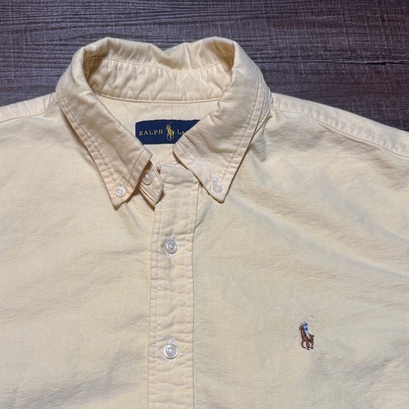 Polo by Ralph Lauren Yellow Men's Shirt - Picture 5 of 9